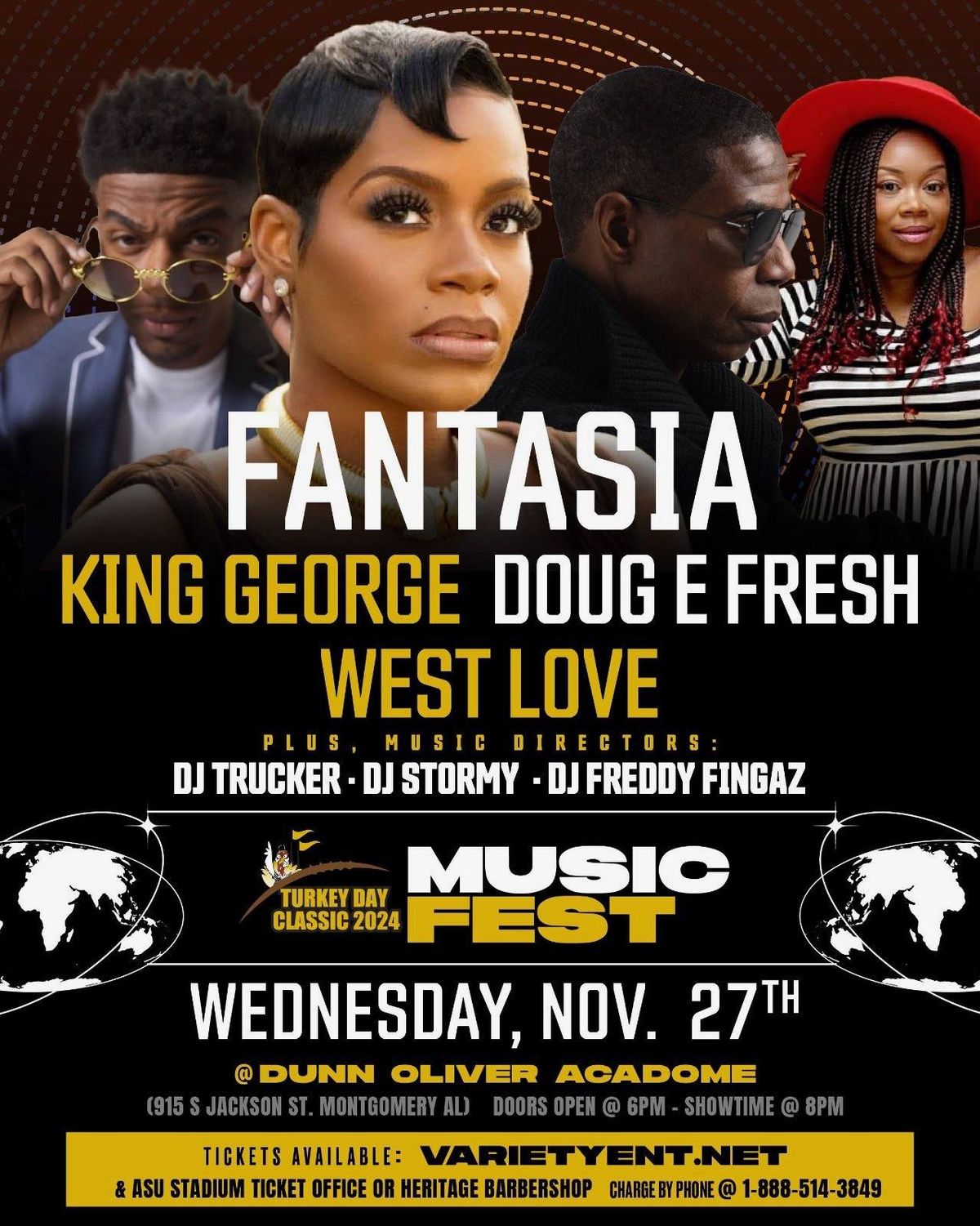 Turkey Day Classic Concert feat. Fantasia, King George, Doug E Fresh, Nov. 27