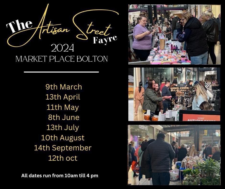 Artisan street Fayre market place Bolton 