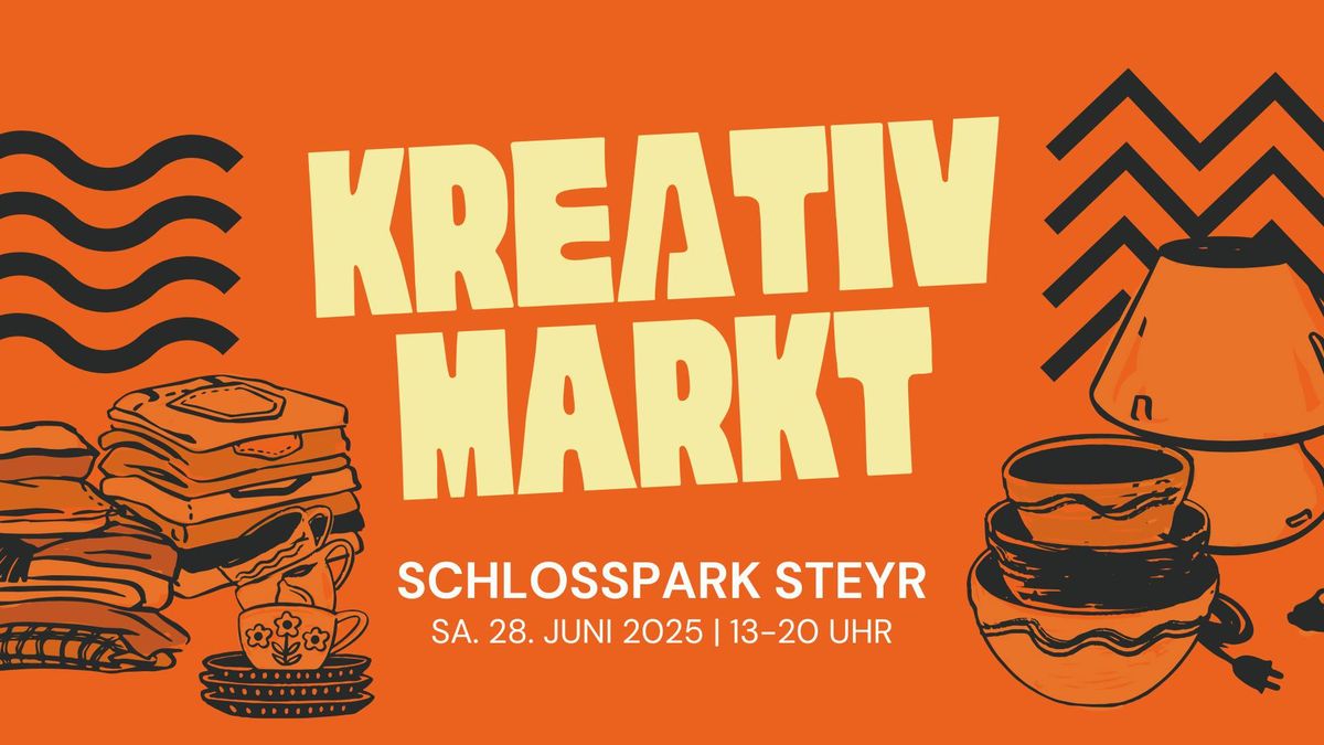 Kreativmarkt im Schlosspark Steyr \u2013 Aussteller:innen gesucht!