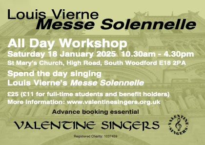 Workshop Day ~ Vierne Messe Solennelle