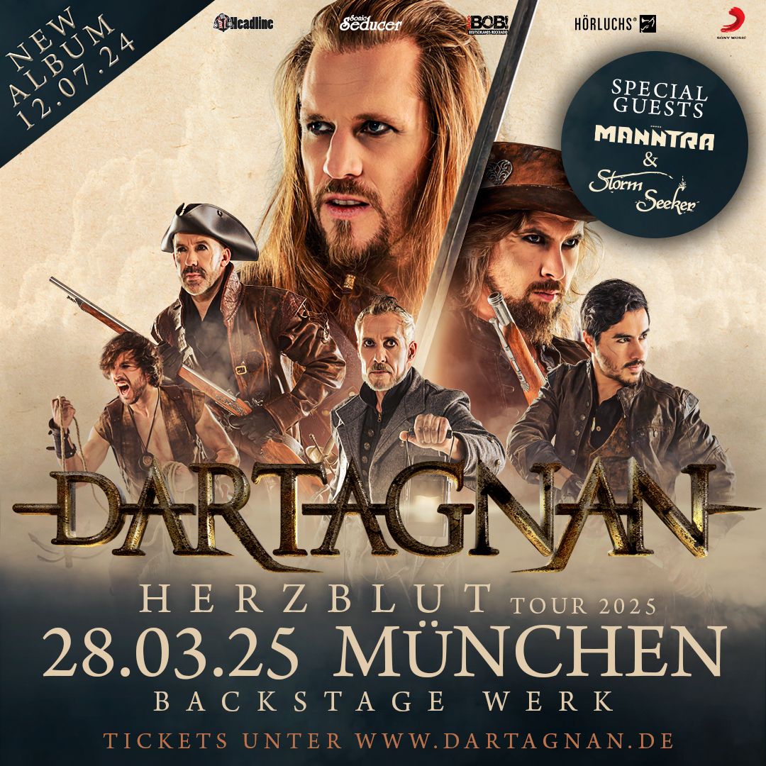 dArtagnan + MANNTRA + STORM SEEKER | HERZBLUT TOUR 2025 | Backstage M\u00fcnchen