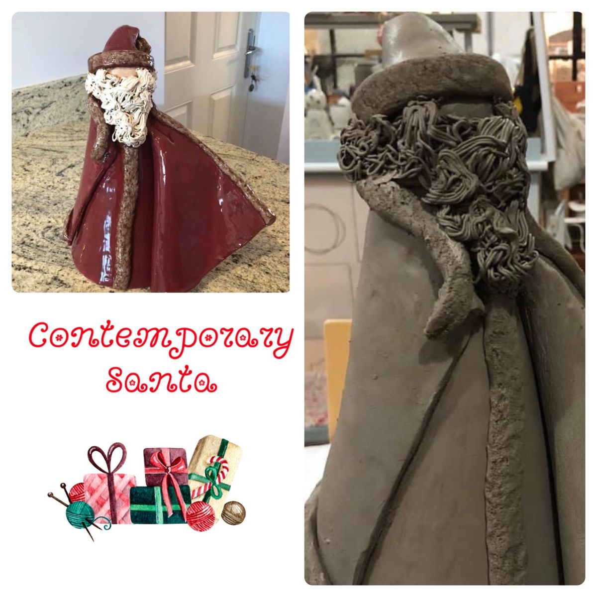 Clay Hand Building Workshop - Contemporary Santa