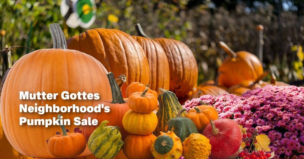 Mutter Gottes Annual Pumpkin Sale