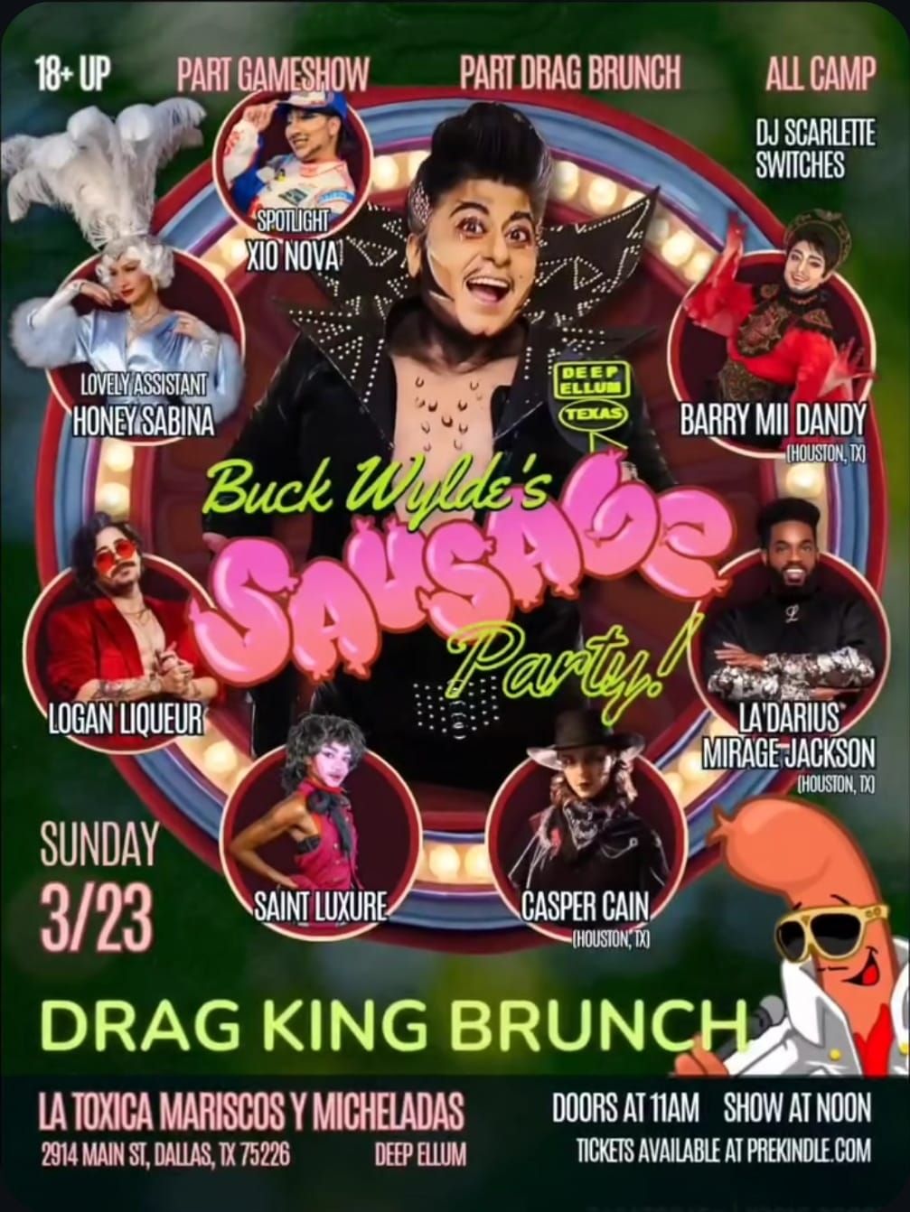 Buck Wylde's Sausage Party - DRAG KING BRUNCH!