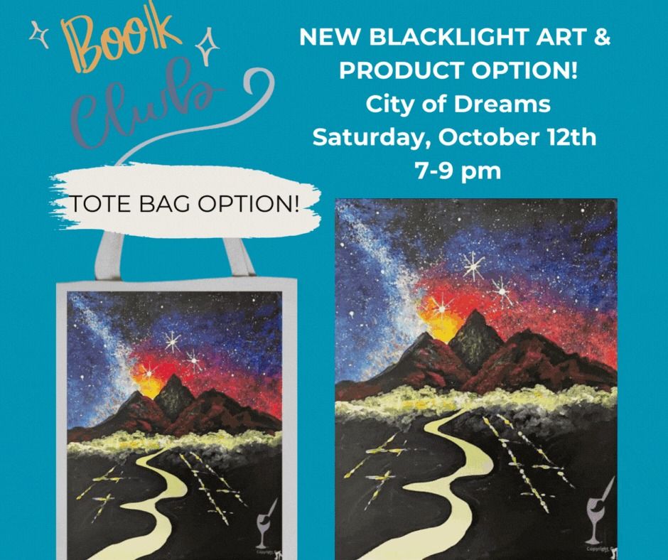 New Blacklight Art & Product Option-City of Dreams ACOTAR-Gather Your Book Club & Let's GLOW!