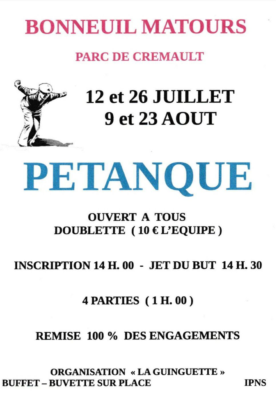 Concours de PETANQUE