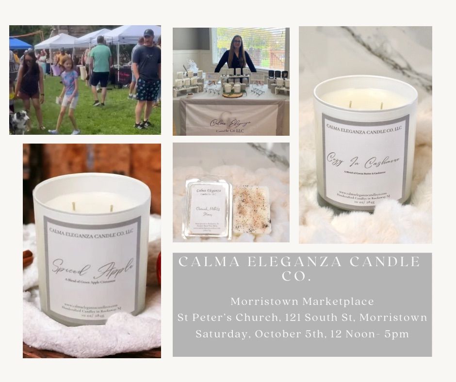 Calma Eleganza Candle Co @ The Morristown Marketplace 