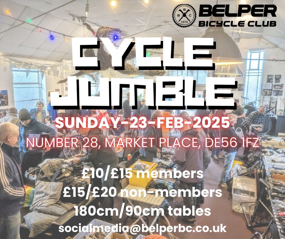 Cycle Jumble 2025 by Belper Bicycle Club