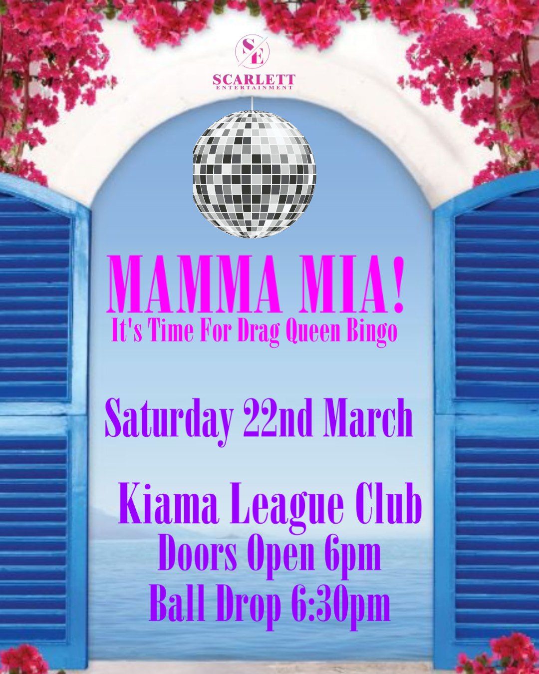 Mamma Mia! It's Time For Drag Queen Bingo Kiama