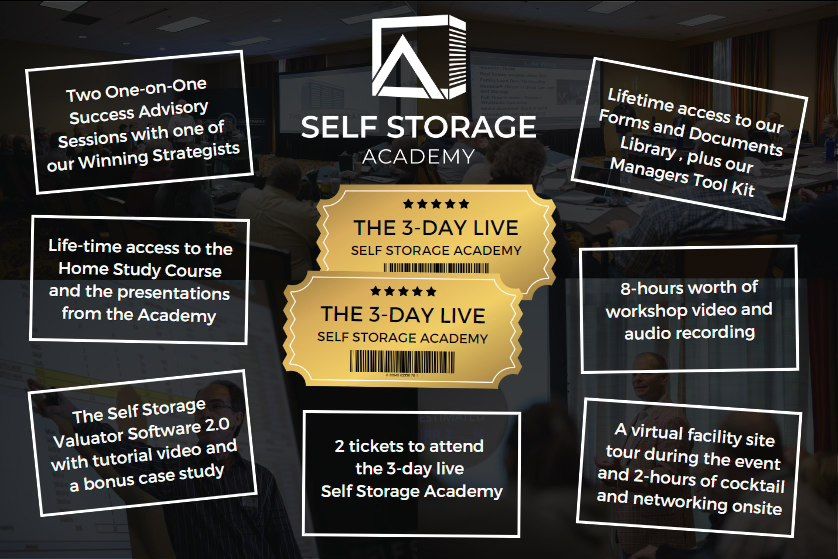 Self Storage Academy - 3 Day Live Event