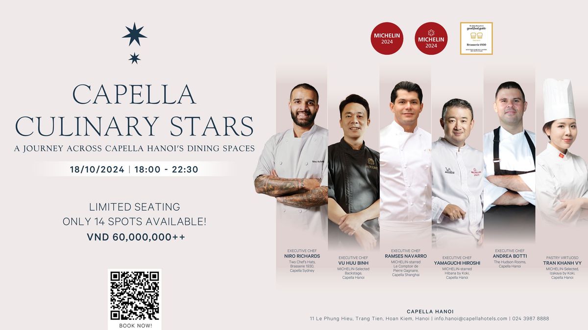 CAPELLA CULINARY STARS WITH M. CHAPOUTIER RARE WINES