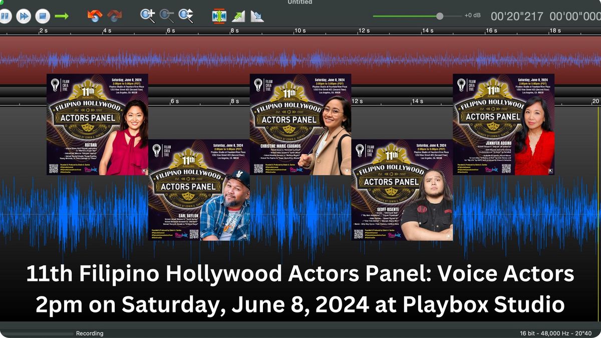 11th Filipino Hollywood Actors Panel: Voice Actors