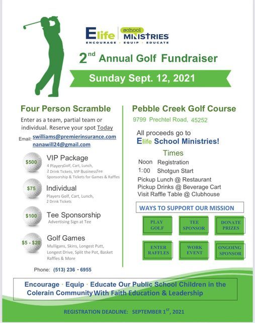 Elife 2nd Annual Golf Fundraiser