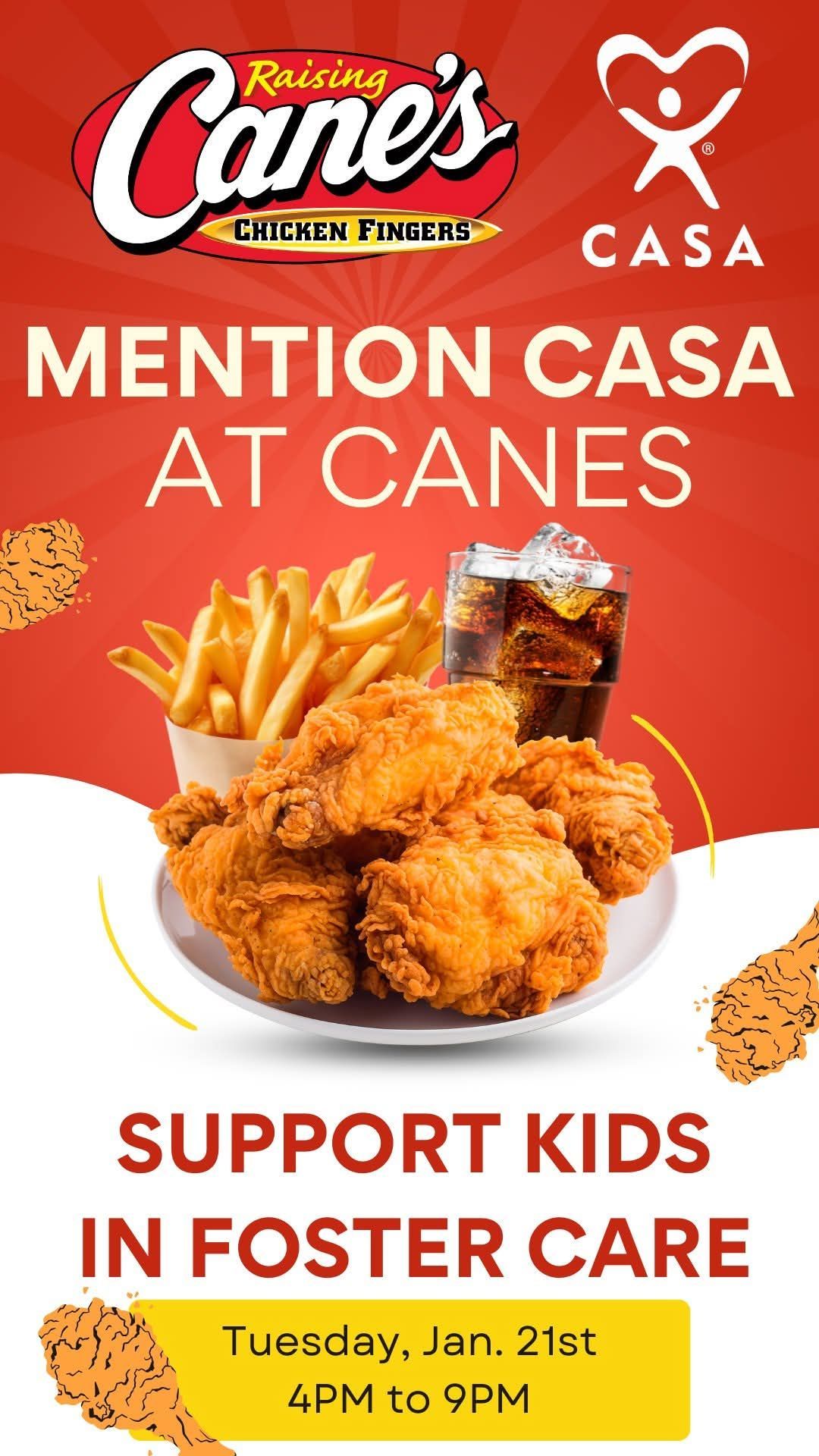 Cane's for CASA