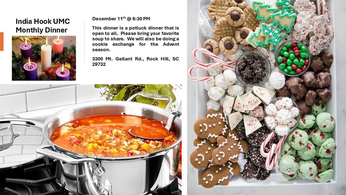 Wednesday Night Potluck Dinner - Soup & Cookie Exchange