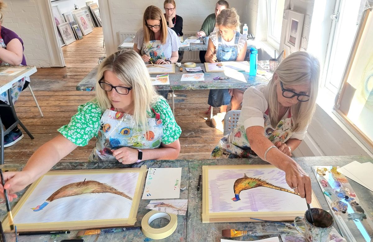 New Year Watercolour and Wellbeing Day Retreat - 1 Day Course for Adults -Saturday 25th January 2025