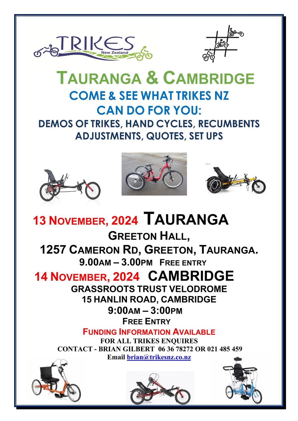 Trikes NZ in Tauranga & Cambridge