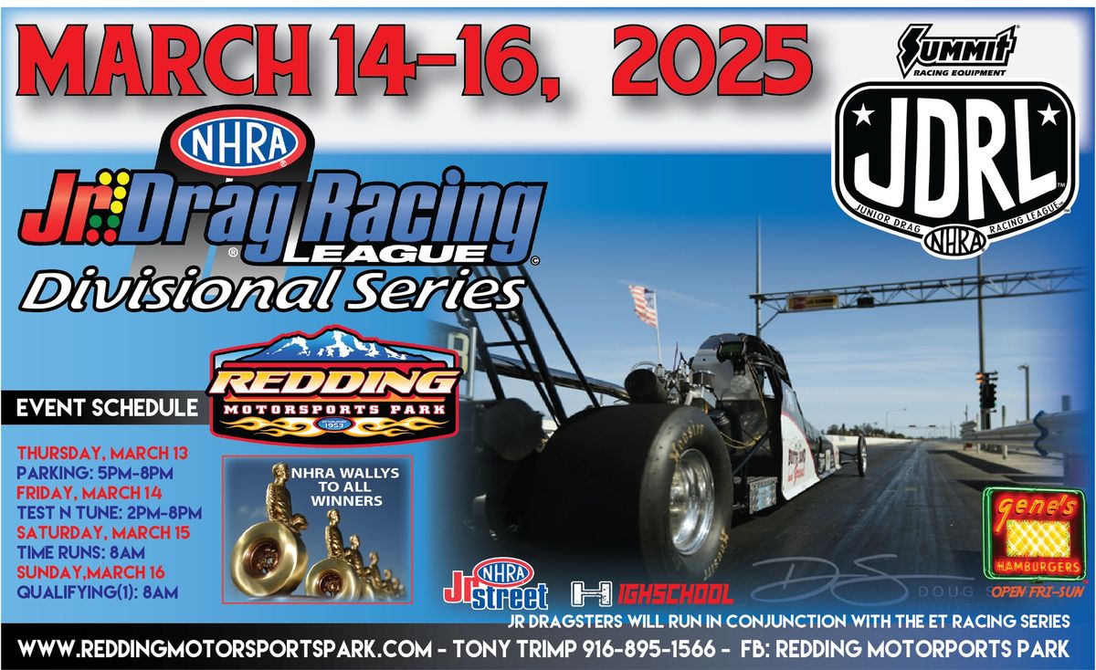 NHRA Jr Divisional Series for all kids 5-17 driving half scale dragsters.