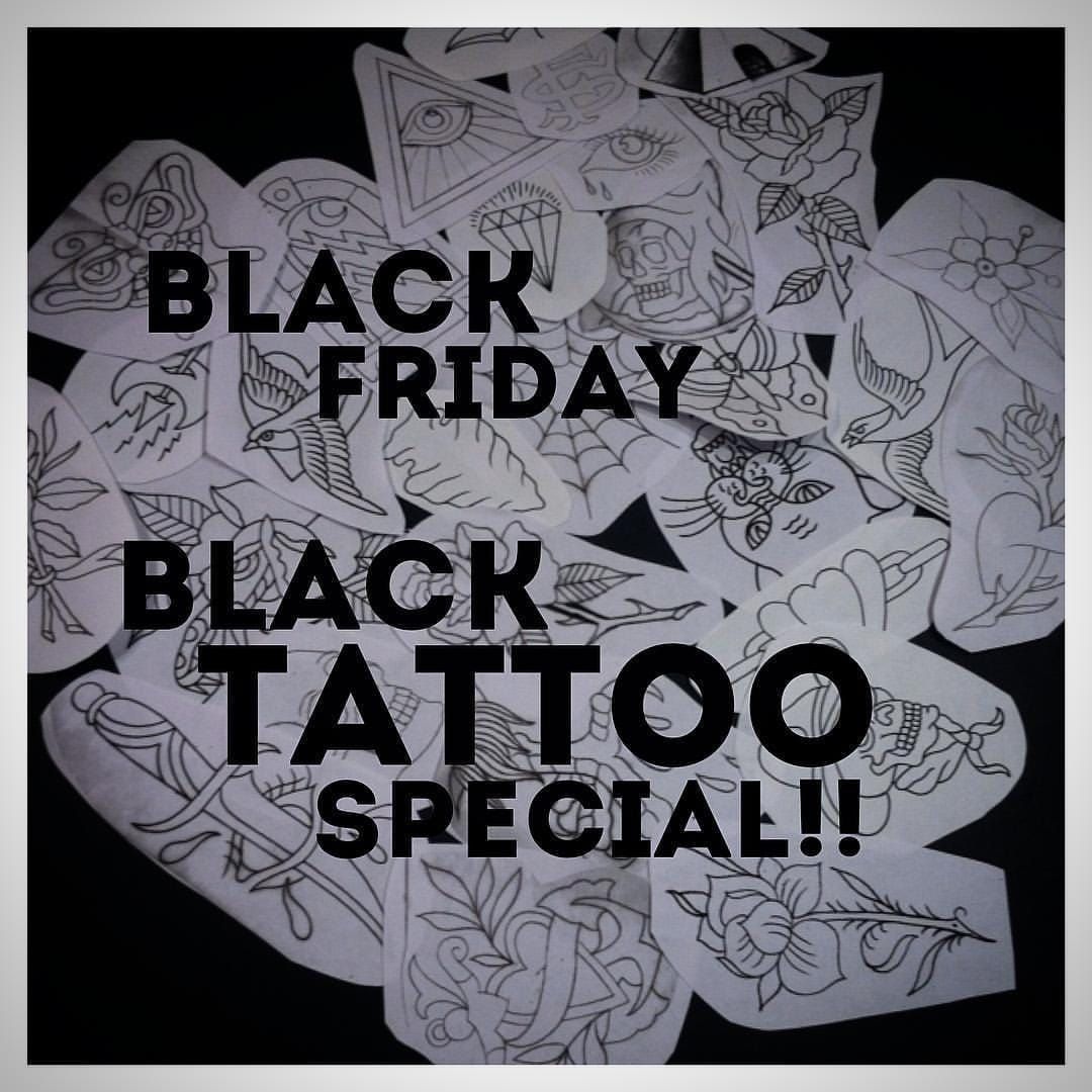 Black Friday Flash Tattoo and Piercing Sale