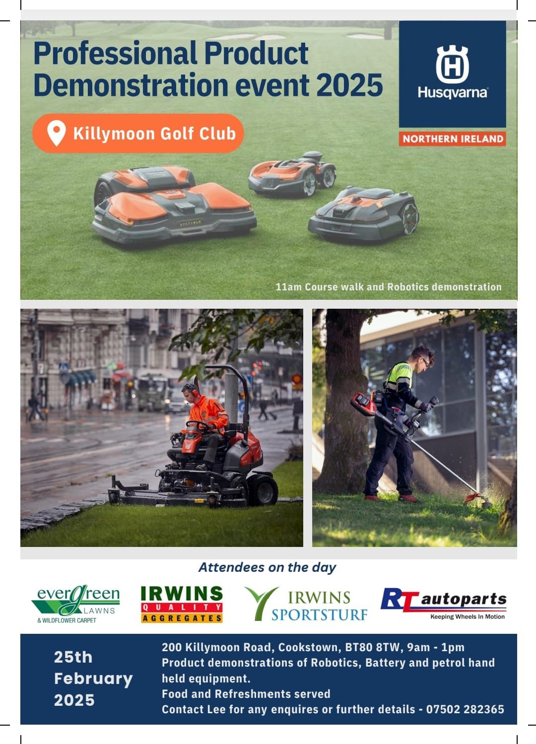 Husqvarna Robotics Demo Day at Killymoon Golf Club