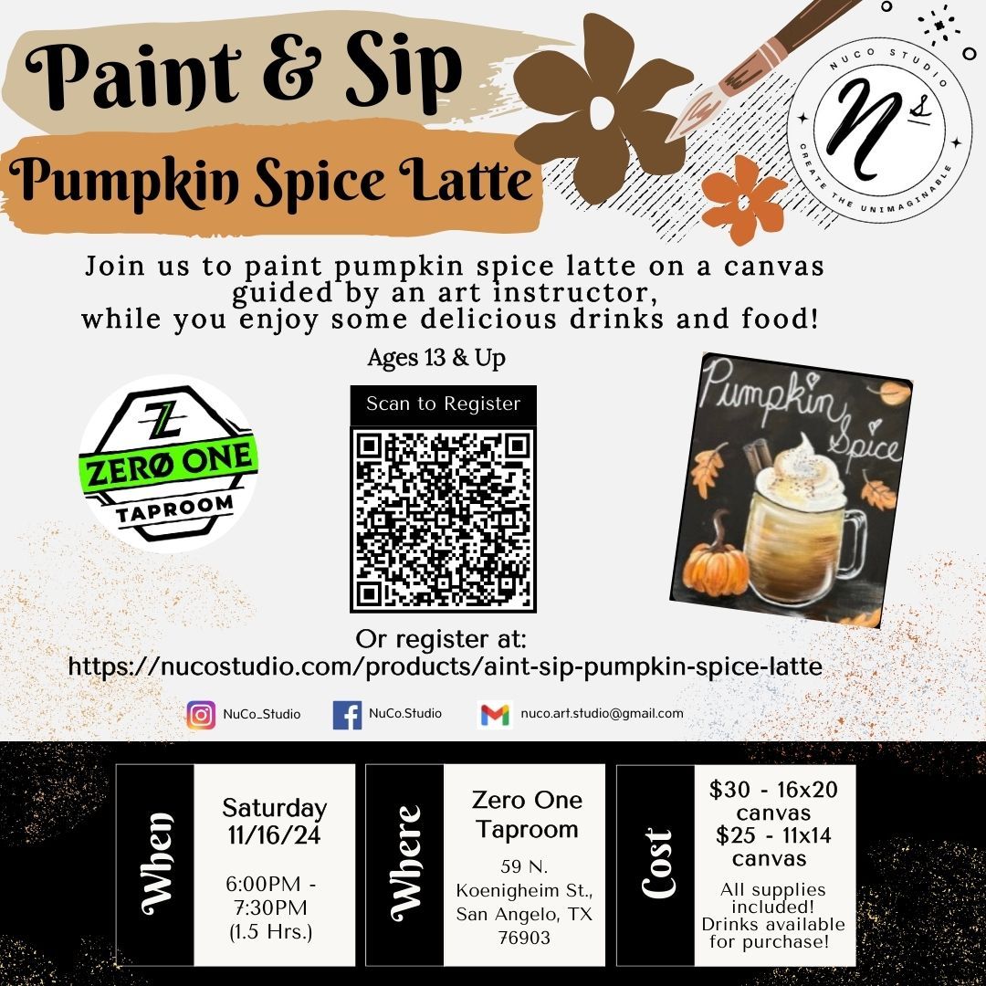 Paint & Sip - Pumpkin Spice Lattee