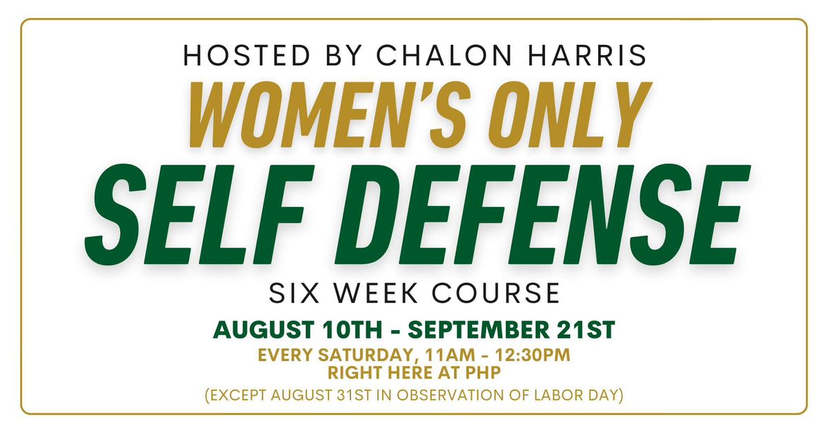 6 Week Women's Only Self Defense Course