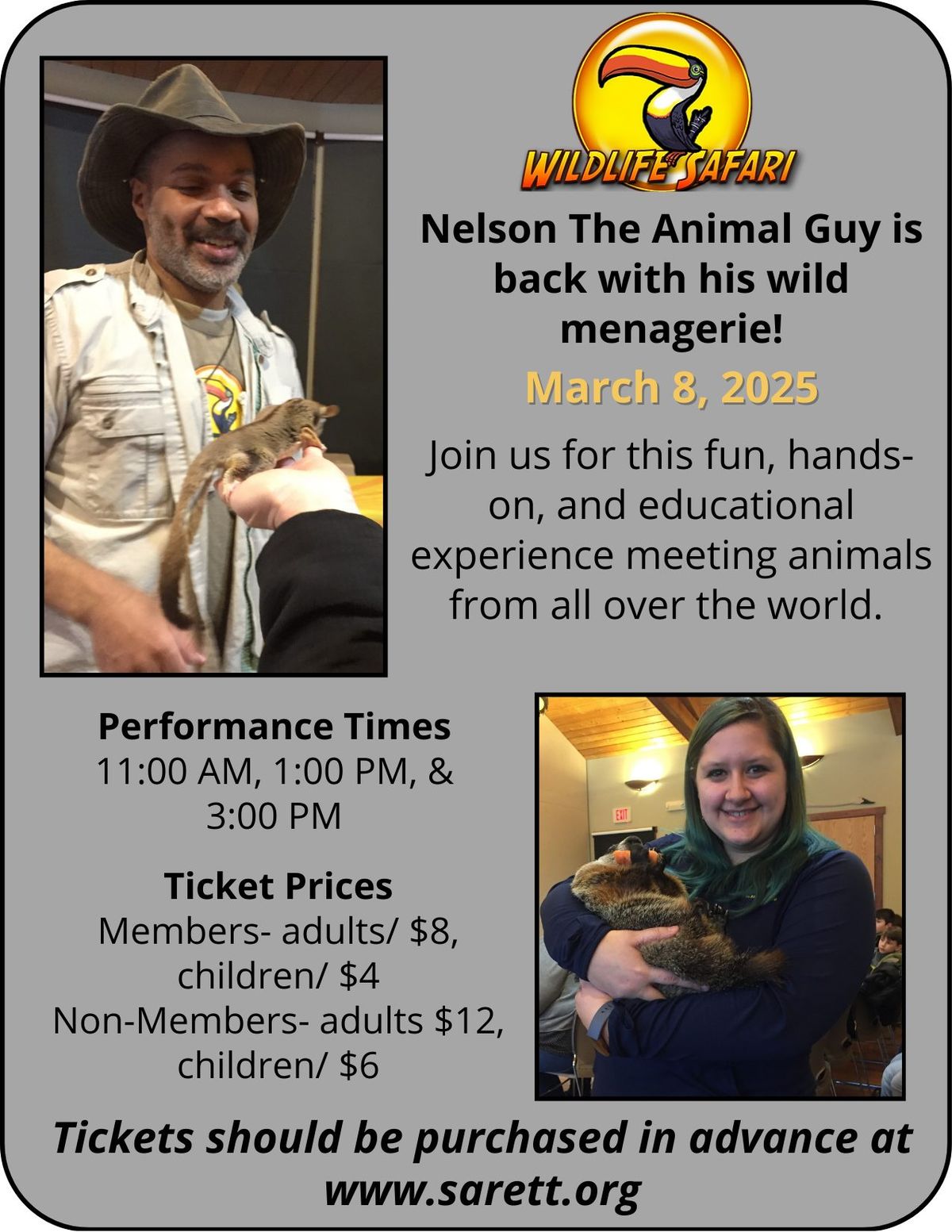 Nelson The Animal Guy and Wildlife Safari