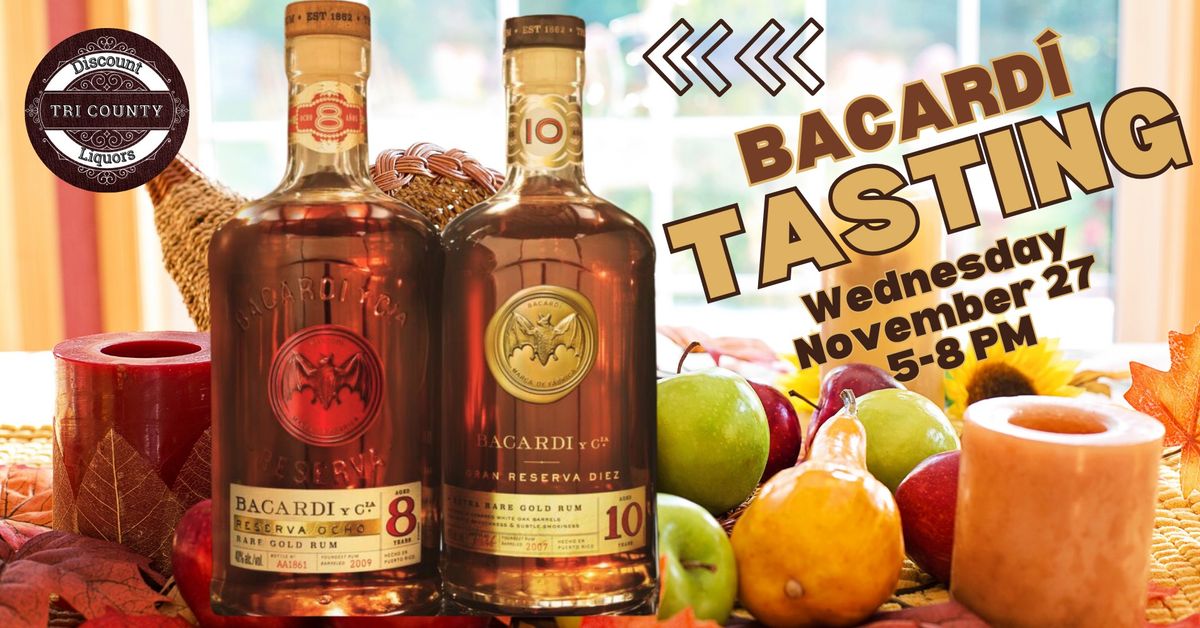 \ud83c\udff4\u200d\u2620\ufe0f Bacard\u00ed Reserva Aged Rum Tasting Event \ud83c\udff4\u200d\u2620\ufe0f