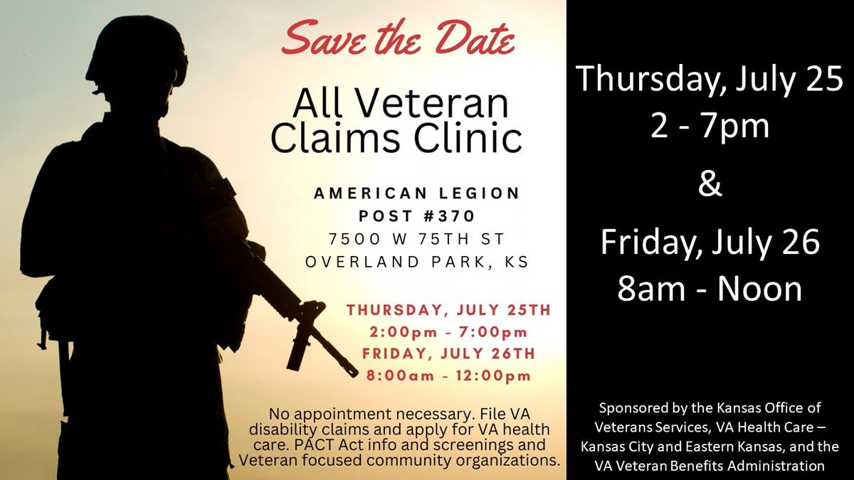 All Veterans Claims Clinic!