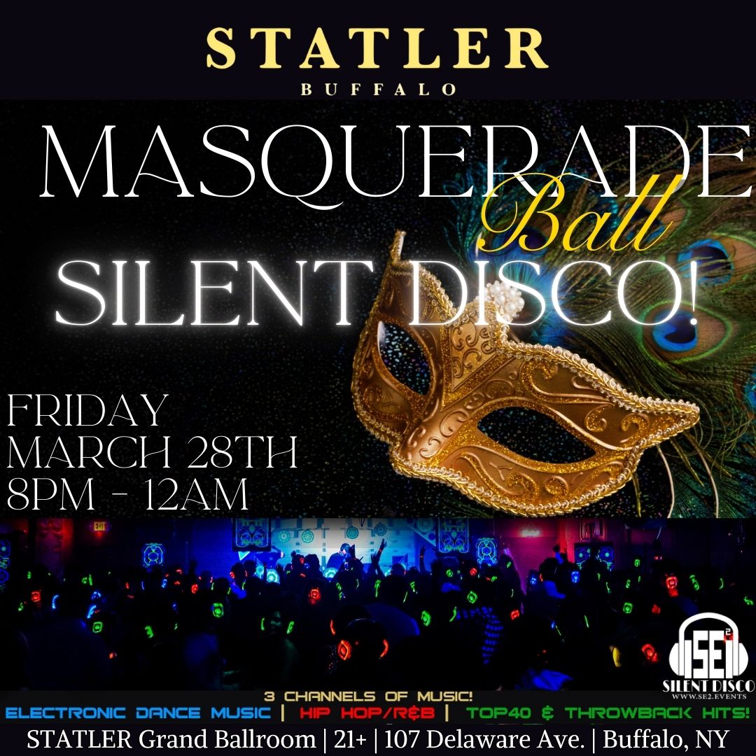 Masquerade Ball Silent Disco at The Statler Grand Ballroom! - 3\/28\/25