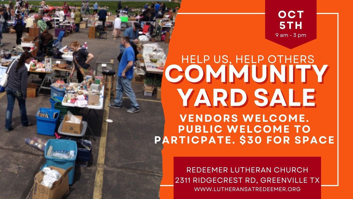 Community Yard Sale