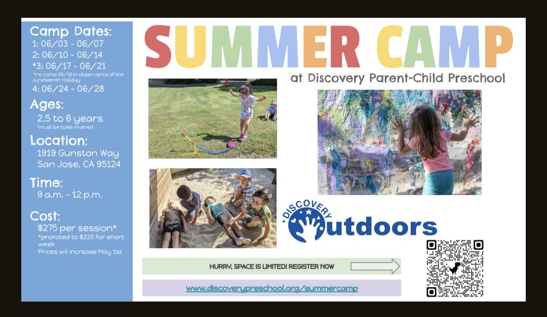 4 weeks of Summer Camp for preschoolers