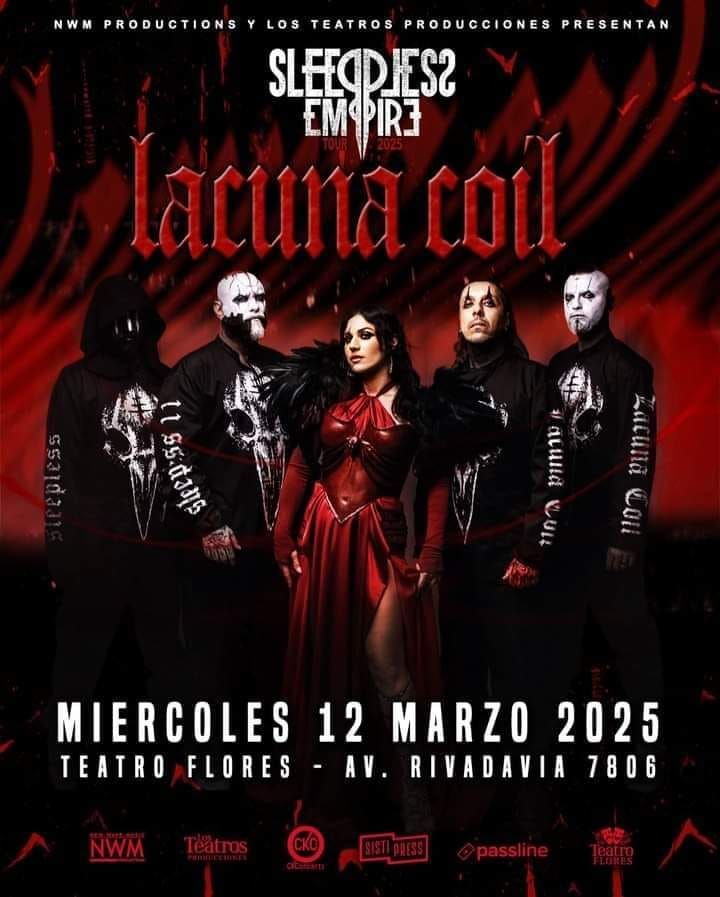 Lacuna Coil en Argentina 12\/03\/2025