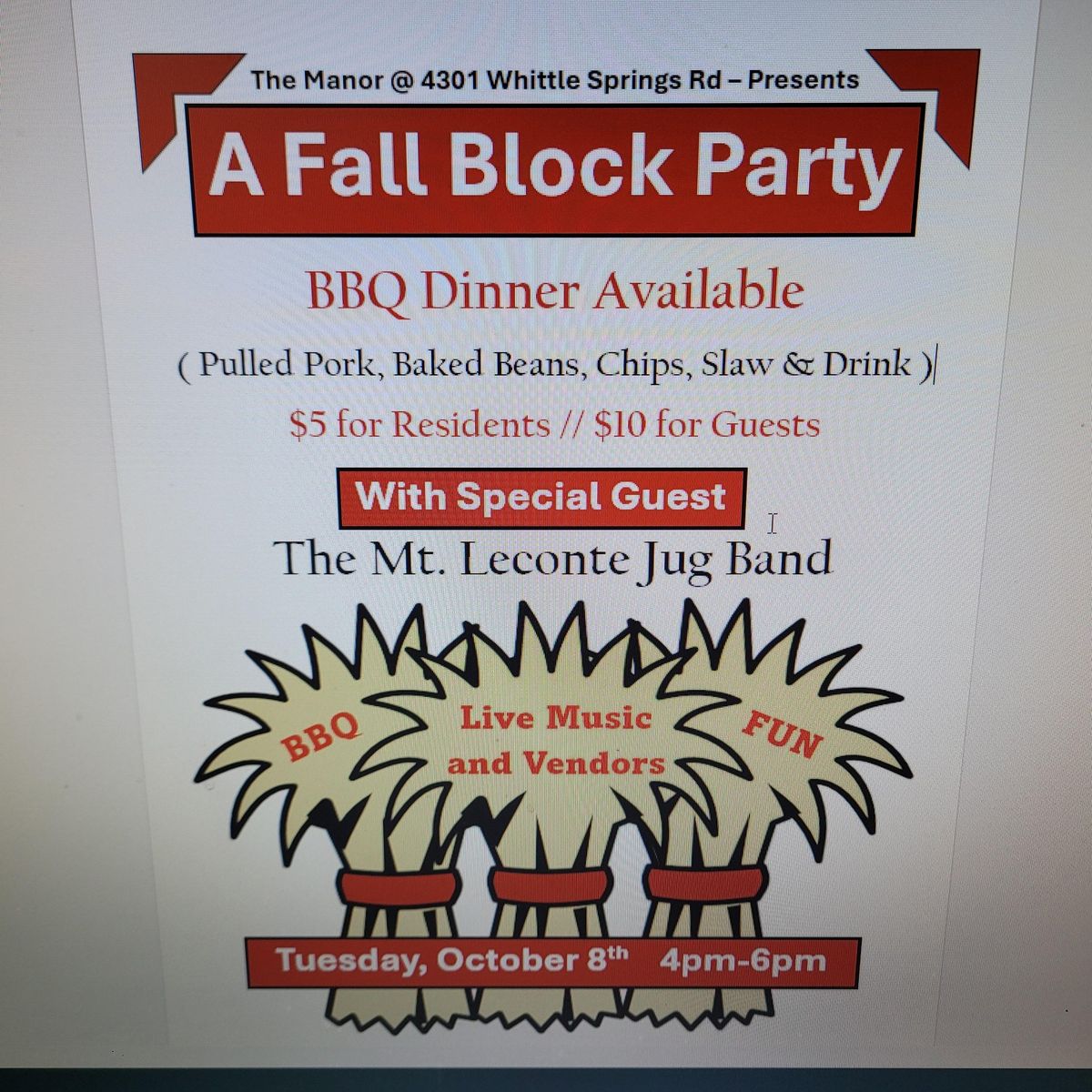 6th Annual Fall Block Party