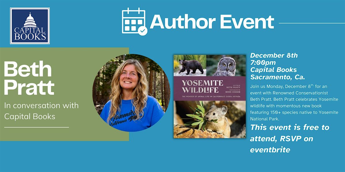 Yosemite Wildlife - Beth Pratt Author Event