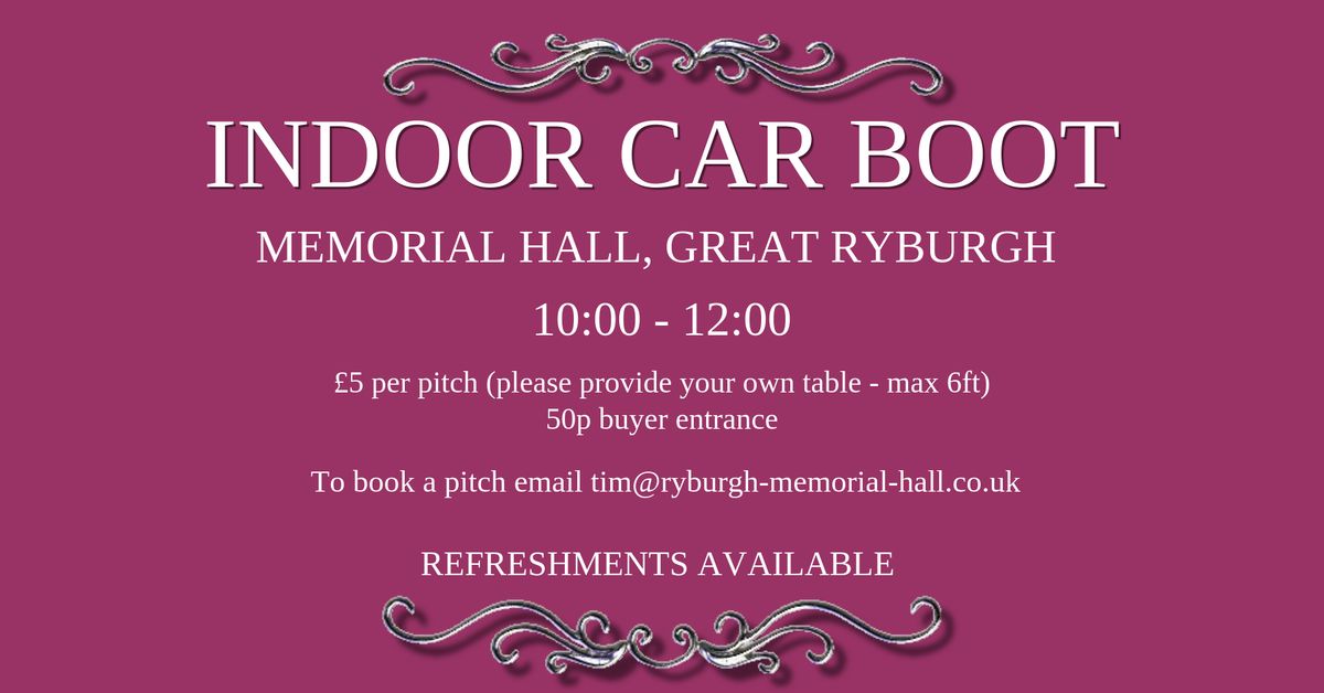 Indoor Car Boot