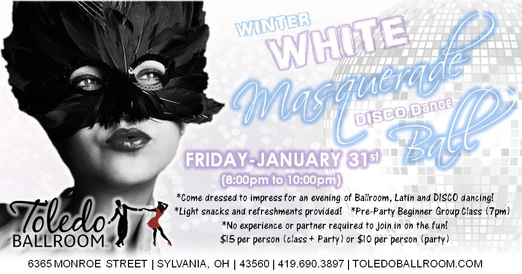 Winter White Masquerade Disco Dance Ball!