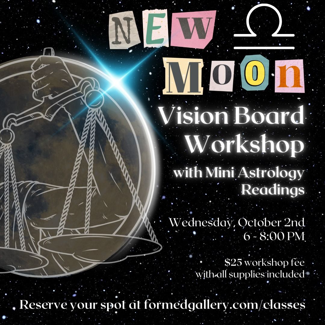 Libra New Moon \/ Solar Eclipse Vision Board Workshop + Mini Astrology Readings