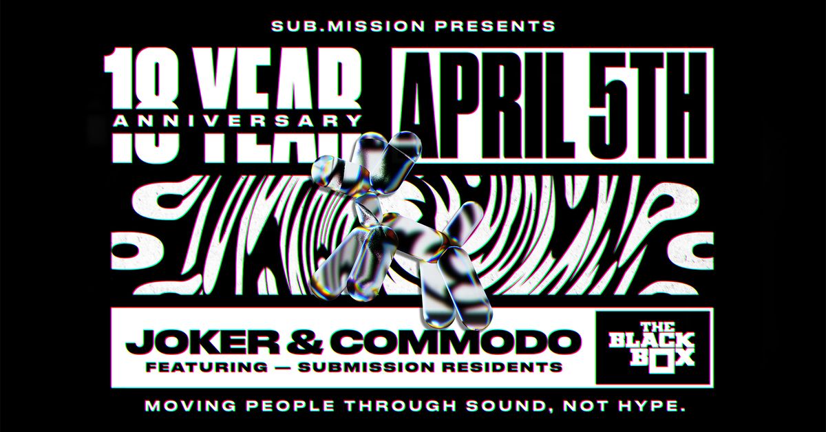 Sub.mission 18 Year Anniversary: Joker & Commodo w\/ Sub.mission Residents