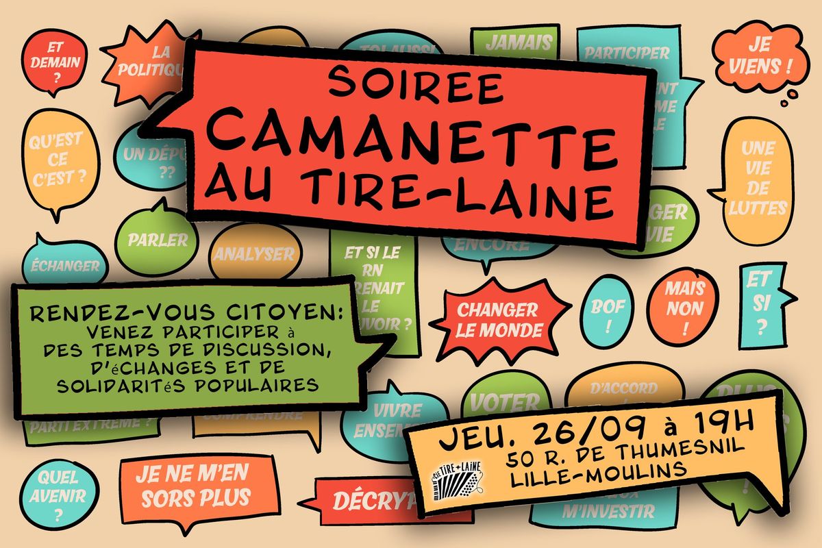 Soir\u00e9e Camanette au Tire-Laine !