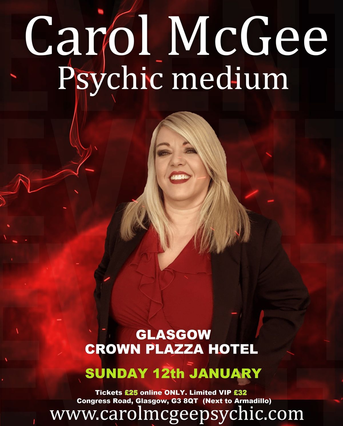 Glasgow Crown Plazza with Carol McGee Limited VIP