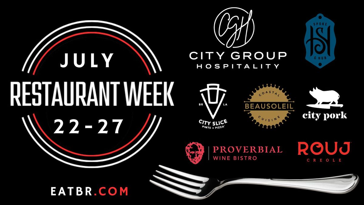 Restaurant Week at City Group Hospitality 