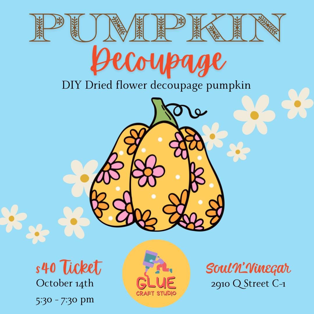 DIY Pumpkin Decoupage