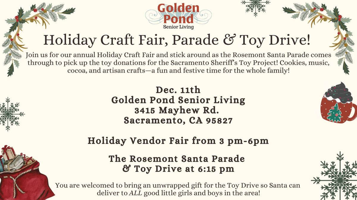 Craft Fair, Santa Parade and Toy Drive