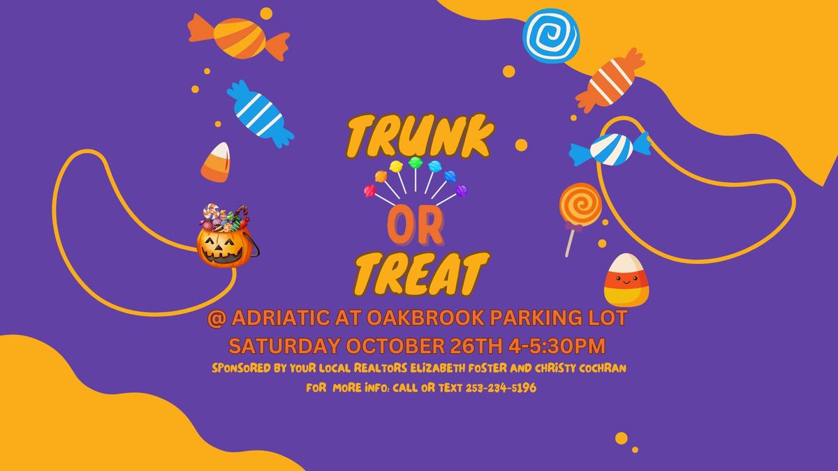 Trunk or Treat 2nd Annual at Oakbrook!