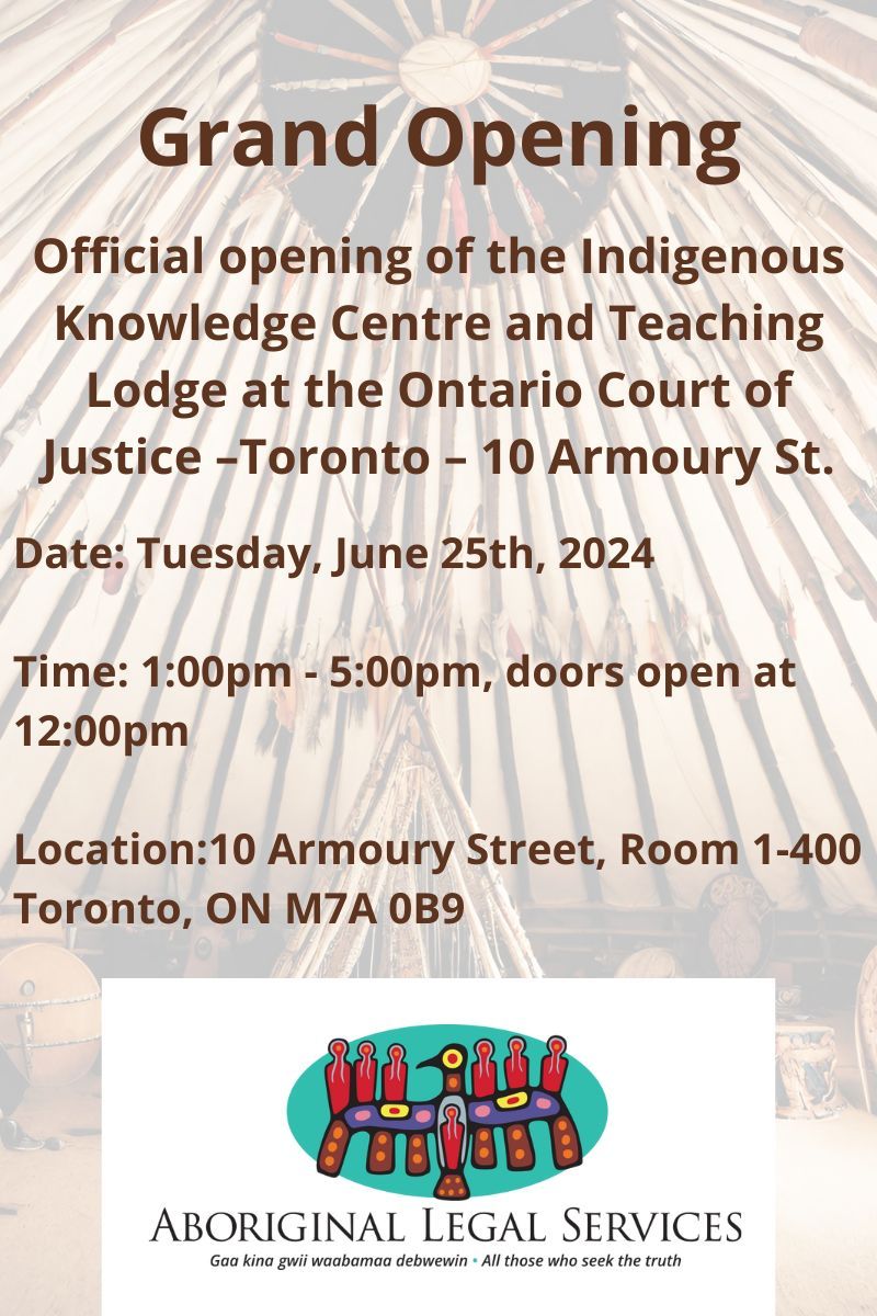 Grand Opening of ALS Indigenous Knowledge Centre