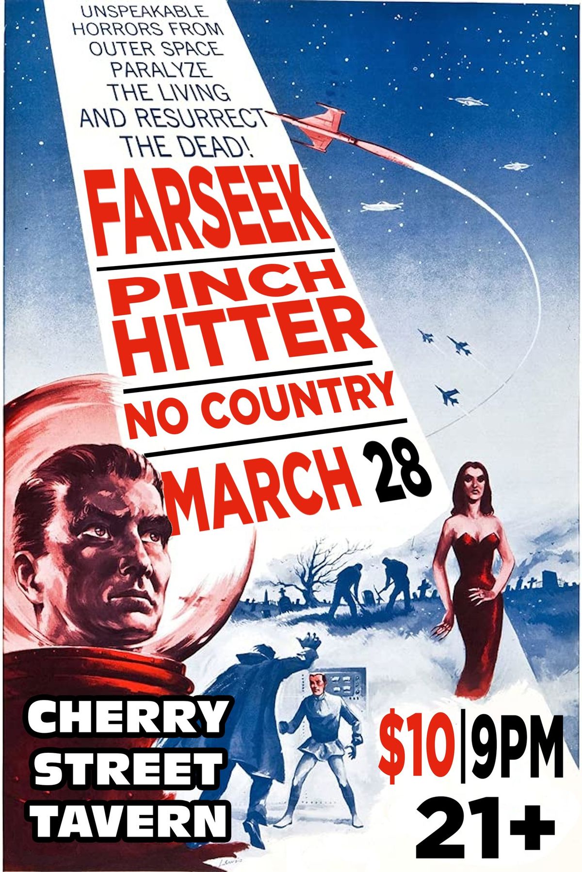 FARSEEK with Pinch Hitter and No Country LIVE at Cherry Street Tavern