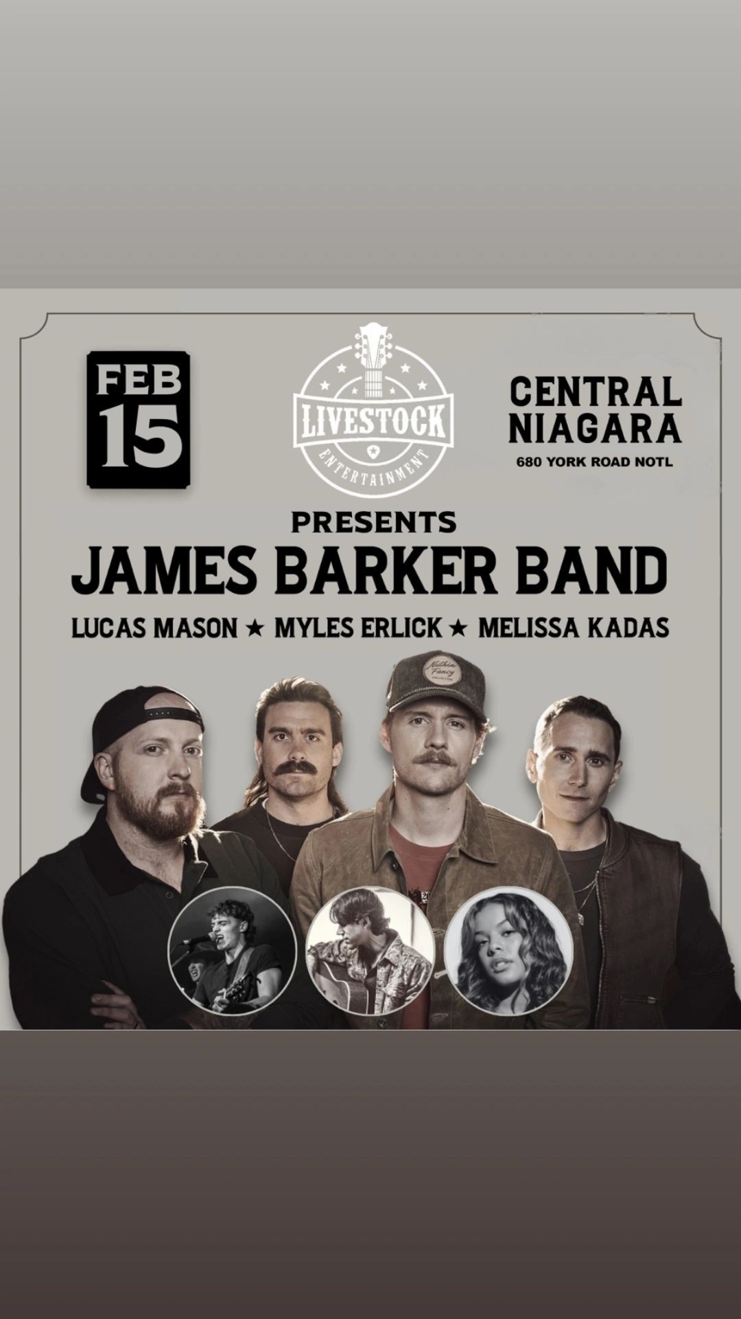 James Barker Band Live at Central Niagara Venue!