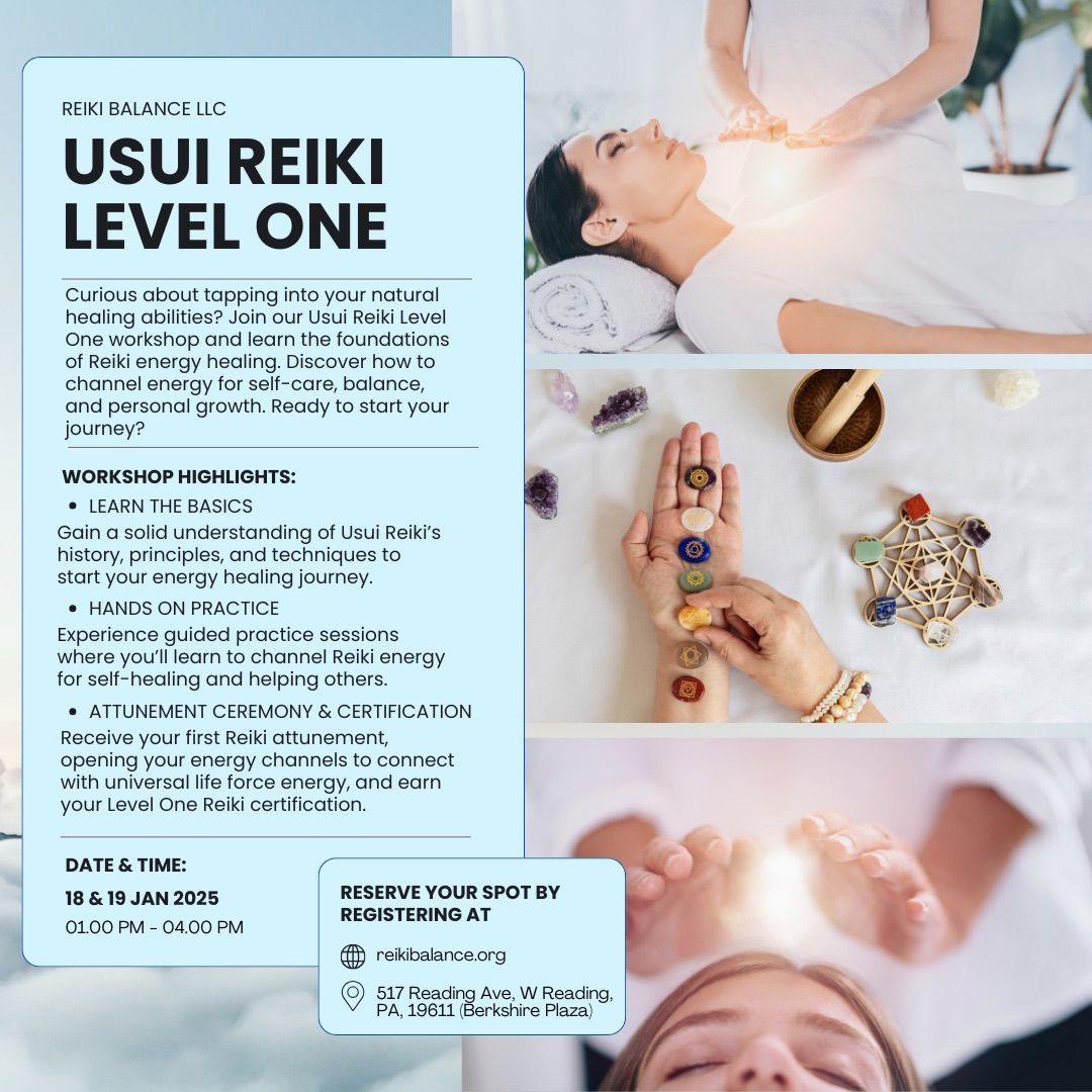 Usui Reiki Level 1 Training