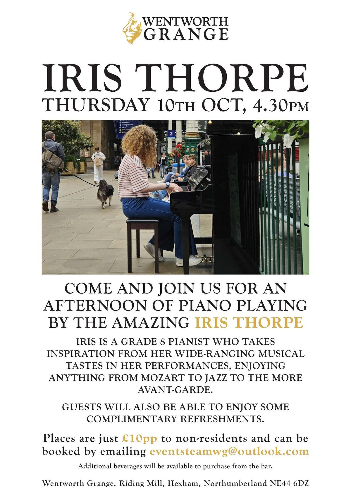 Live Pianist Iris Thorpe